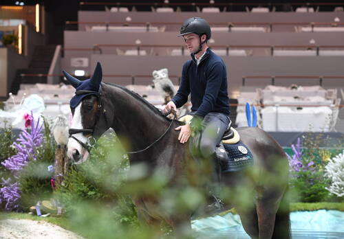 Warm up- Cavalier de sautCHI Genève 08 décembre 2022