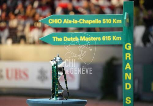 Illustration cupduring the day 5 of Rolex Grand Slam of Show Jumping 2024 at Palexpo on December 15, 2024 in Geneva, Switzerland. (Photo by Pierre Costabadie/Icon Sport)