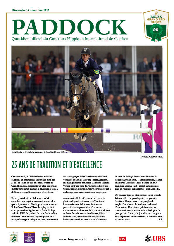 Paddock du dimanche 14 décembre