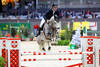 Ken Balsiger (SUI) riding Heros du Roumaillard during the CHI of Geneva on December 8, 2018 in Geneva, Switzerland. (Photo by Scoop Dyga/Icon Sport)