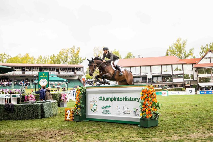 Steve Guerdat und Venard de Cerisy (Photo: Rolex Grand Slam / Ashley Neuhof)