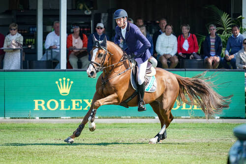 Daniel Deusser of Germany riding Scuderia 1918 Tobago Z during the Brussels Stephex Masters on August 28, 2022 in Brussels, Belgium. (Photo by Pierre Costabadie/Icon Sport)