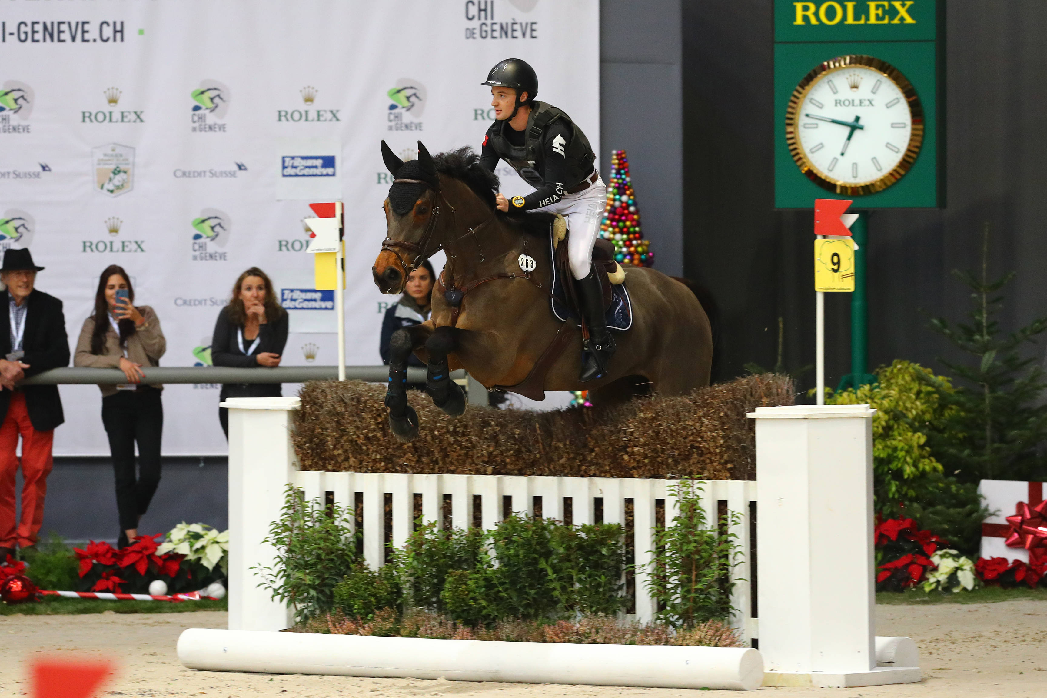 GODEL  Robin (SUI) riding Grandeur de Lully CH    during the CHI Geneva on December 13 2019 in Geneva, Switzerland. (Photo by Scoop Dyga/Icon Sport)