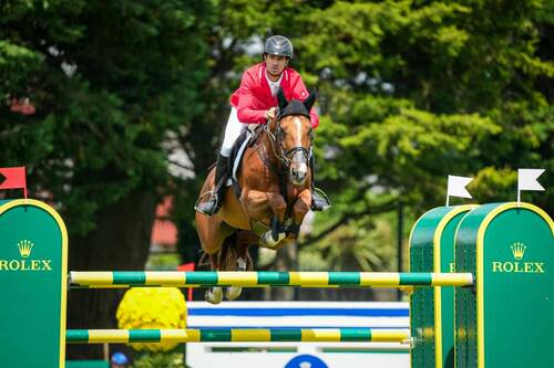 Steve GUERDAT (SUI) riding ALBFUEHREN'S IASHIN SITTE during the Day 2 of La Baule Intenational Jumping 2025 at Stade Francois Andre on June 6, 2025 in La Baule, France.  (Photo by Pierre Costabadie/Icon Sport)