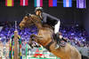 Max Kuhner of Austria riding Elektric Blue P during the CHI de Geneva - Rolex Grand Slam of Show Jumping on December 12, 2021 in Geneva, Switzerland. (Photo by Pierre Costabadie/Icon Sport)