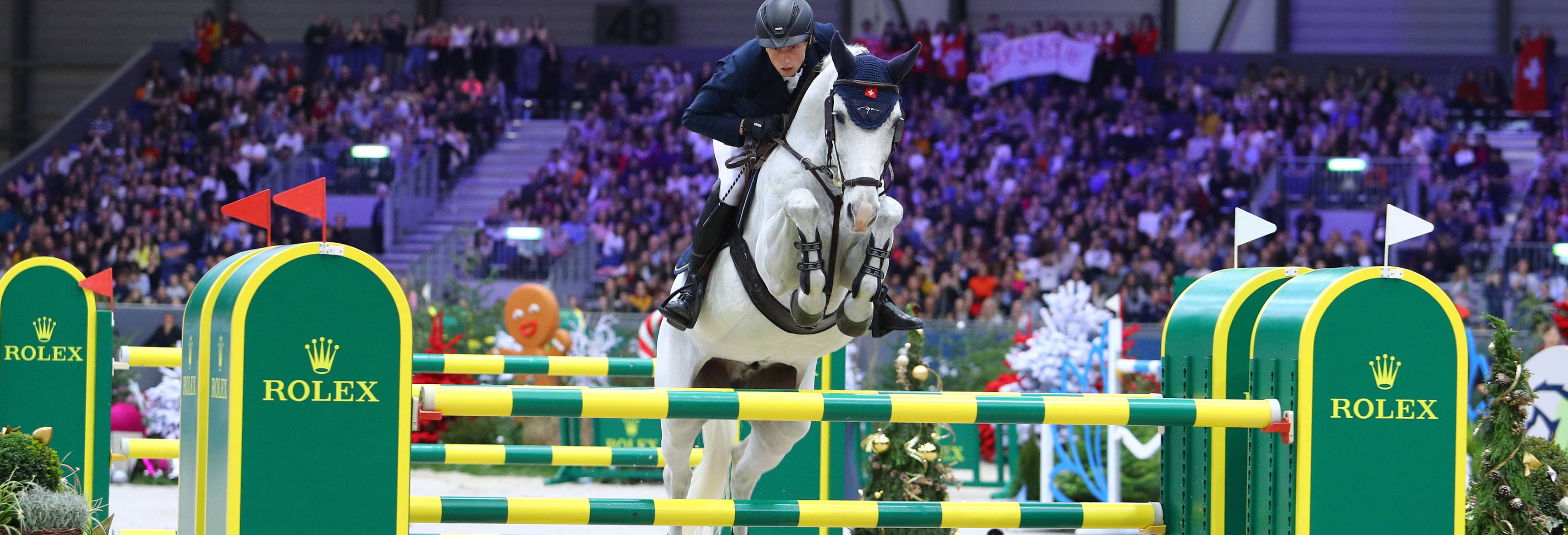 FUCHS Martin (SUI) riding Clooney 51  during the CHI Geneva on December 15 2019 in Geneva, Switzerland. (Photo by Scoop Dyga/Icon Sport)